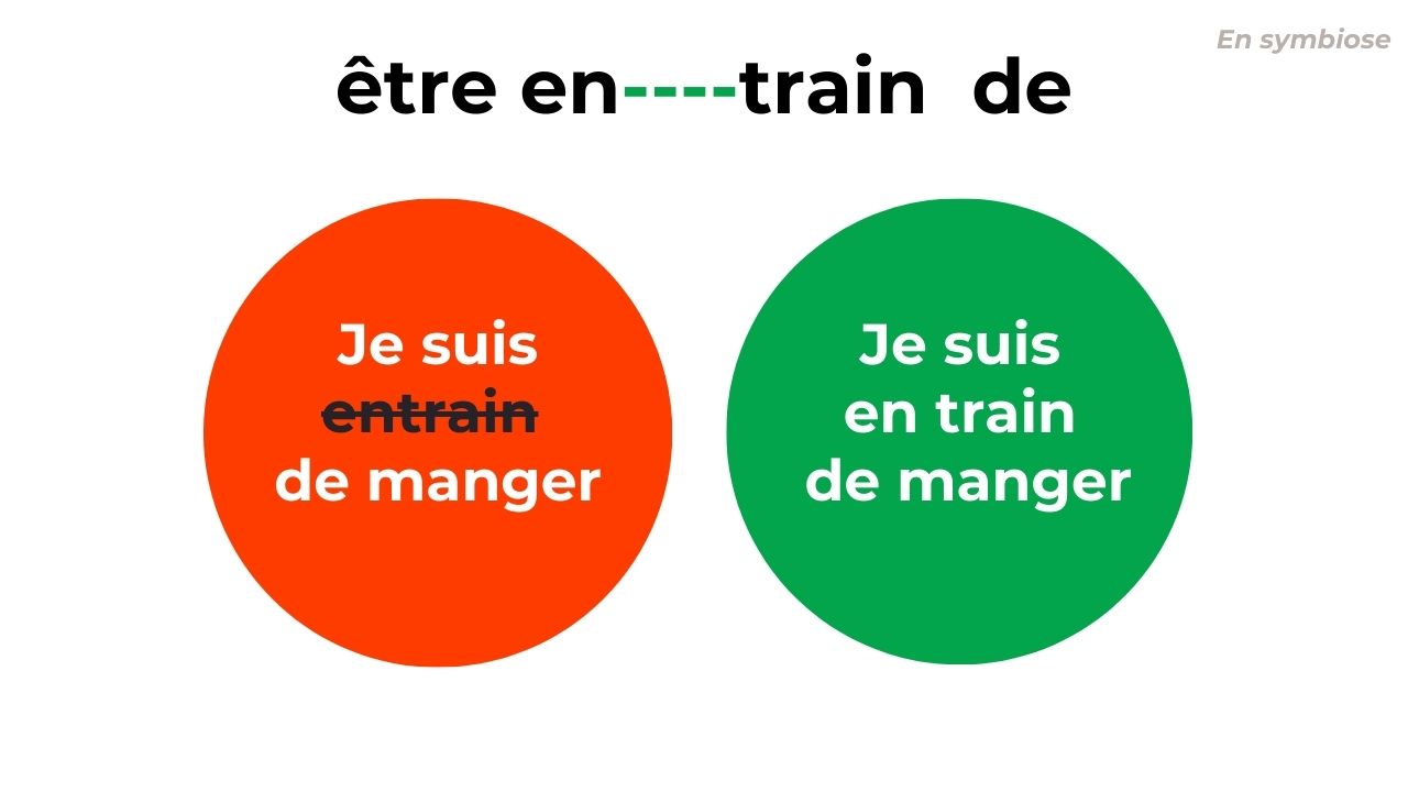 Entrain ou En train de ? Tout dépend de ce que tu veux dire !