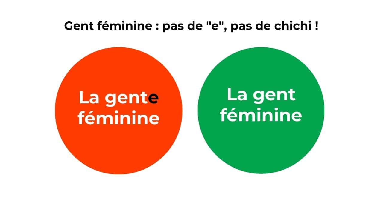 Gente féminine ou gent féminine ?