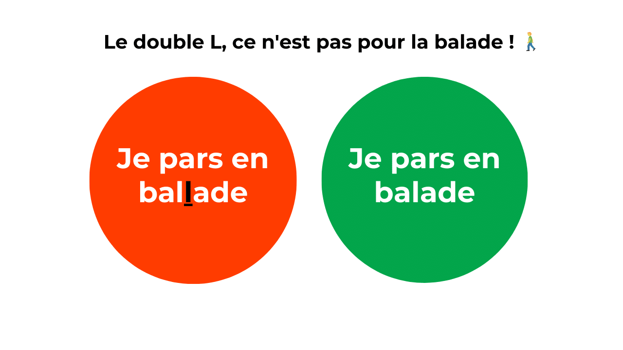 Balade ou ballade ? Attention à la faute de « L »