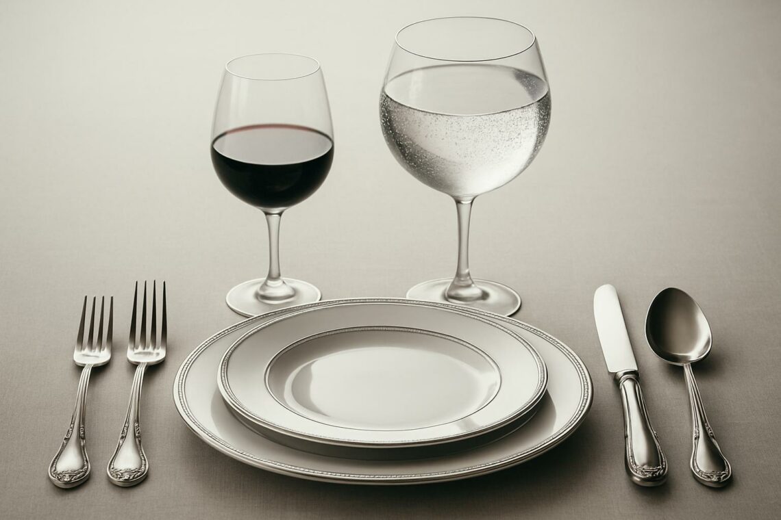 Verre à eau à droite ou à gauche