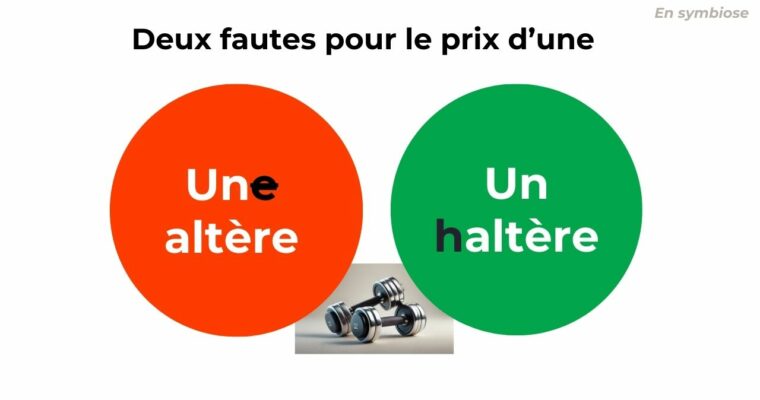 Une altère ? Eh Non ! C’est Un Haltère