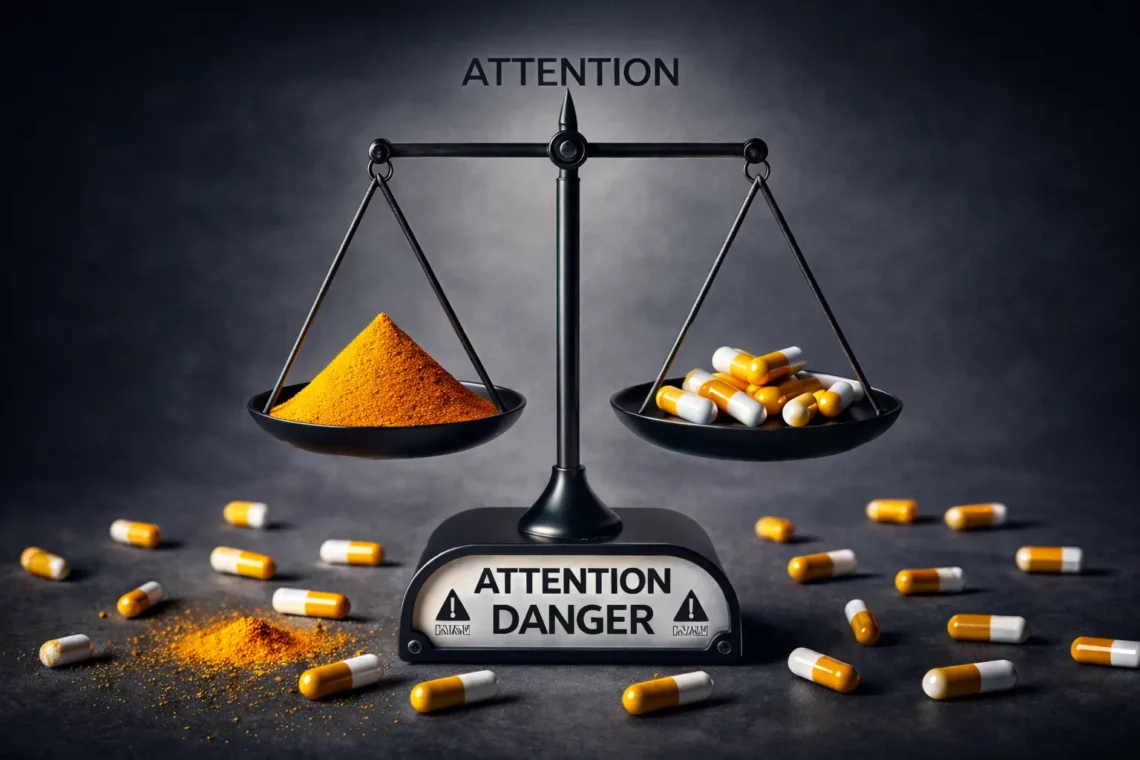Image illustrant les dangers du Curcuma