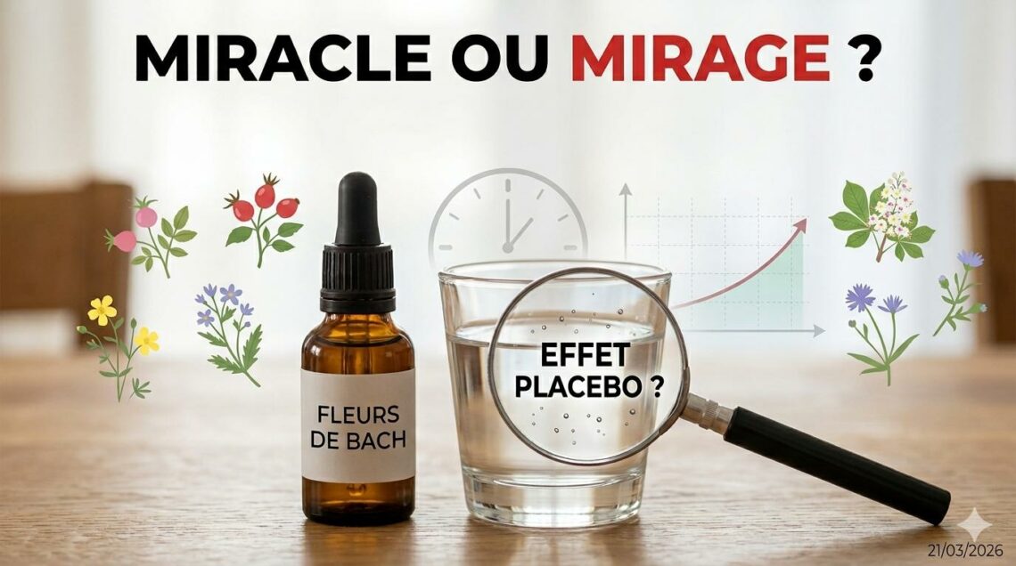 image illustrant le fait que les fleurs de bach fonctionne par effet placebo