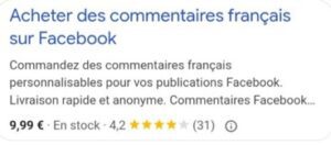 image montrant comment on peut acheter des faux avis