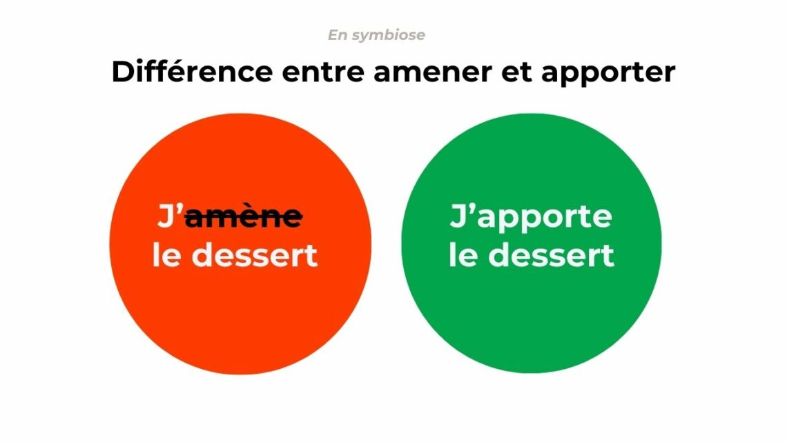 Amener ou apporter