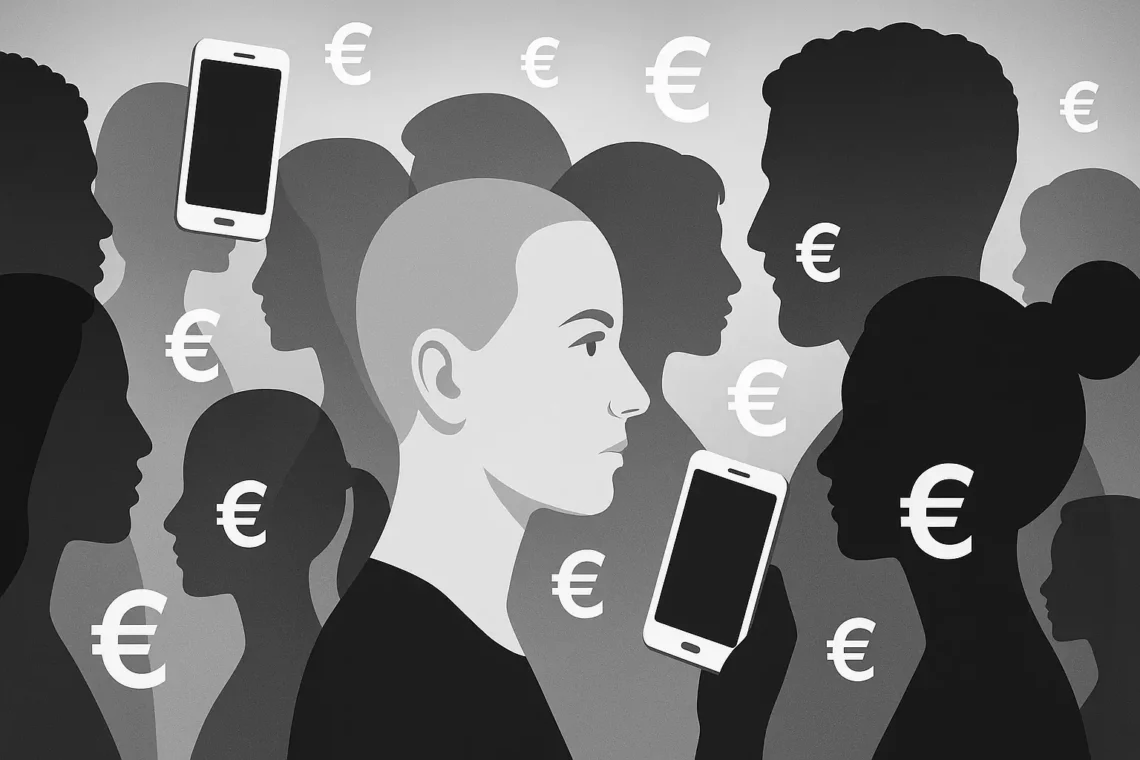 image illustrant le prosélytisme en 2025, la manipulation via les réseaux sociaux et le smarthone