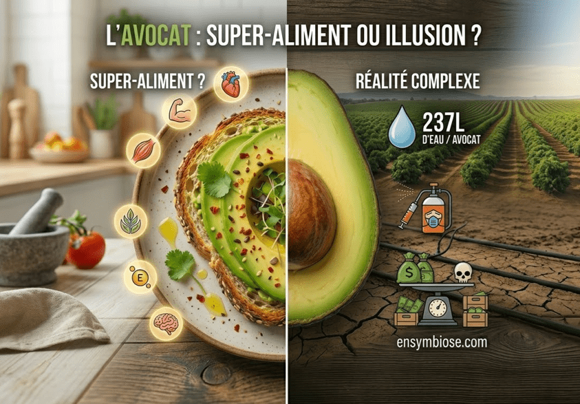 Gros plan d'un avocat mûr illustrant les bienfaits de l'avocat pour la santé et la nutrition.