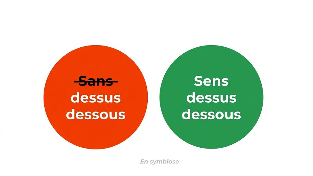 Sans dessus dessous ou sens dessus dessous